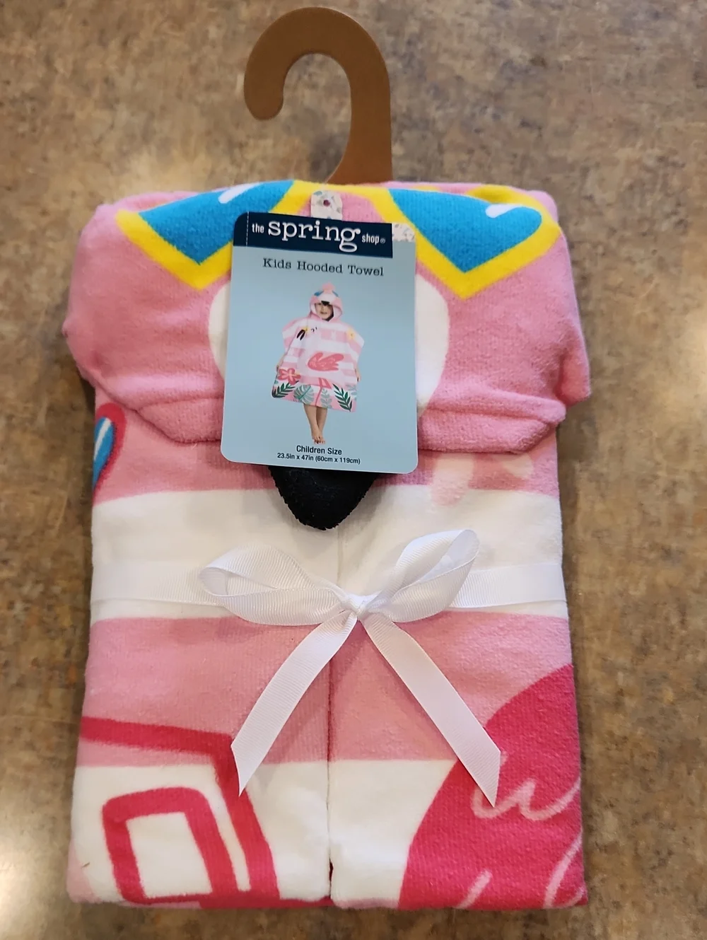 Flamingo Hooded Towel